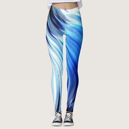 Blauwe golf leggings (Voorkant)