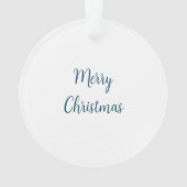 Blauwe golf met rimpelingen van verandering ornament (achterkant)