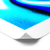 Blauwe golf poster (Hoek)