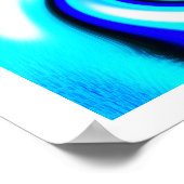 Blauwe golf poster (Hoek)