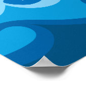 blauwe golf poster (Hoek)