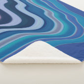 Blauwe Golf Sherpa Deken (3/4)