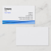 Blauwe golf visitekaartje (Voorkant / Achterkant)