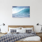 Blauwe golfbreker, Maui, Hawaii, VS 2 Canvas Afdruk (Insitu (Slaapkamer))