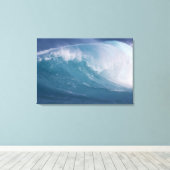 Blauwe golfbreker, Maui, Hawaii, VS 3 Canvas Afdruk (Insitu (Houten vloer))