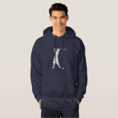 Blauwe  Golfer Hoodie (Voorkant volledig)