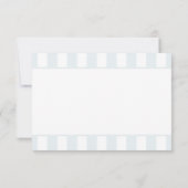 Blauwe golfkar bedankkaart (Achterkant)