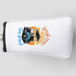 Blauwe Golfkar Putterhoes Golfheadcover