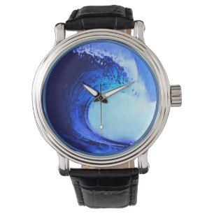 blauwe golflengte horloge