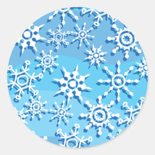 Blauwe golflengte ronde sticker