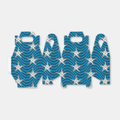 Blauwe golflengte van Starfish Sketch Bedankdoosjes (Uitgevouwen)