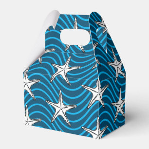 Blauwe golflengte van Starfish Sketch Bedankdoosjes