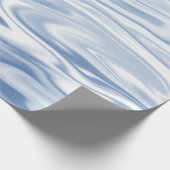 Blauwe golven cadeaupapier (Hoek)