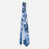 Blauwe golven door de oceaan stropdas (Achterkant)