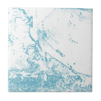 Blauwe golven tegeltje