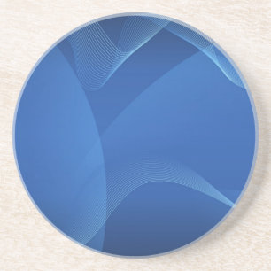 Blauwe Golven Zandsteen Onderzetter