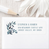 Blauwe gom Eucalyptus Elegant Greenery Etiket (Insitu)