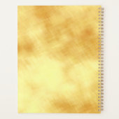 Blauwe Goud Bloem Mandala Planner (Achterkant)