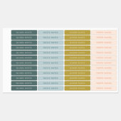 Blauwe gouden pekellabels labels (Vel)