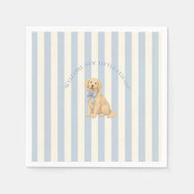 Blauwe Gouden Retriever Baby Shower