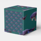 blauwe goudvis bedankdoosjes (Achterkant)