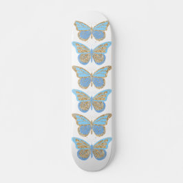 Blauwe goudvlinder skateboard