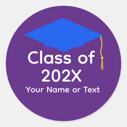 Blauwe gradatie Cap #1-5 Sticker (Voorkant)