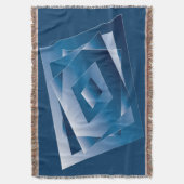 blauwe gradiënt 1 deken (Voorkant Verticaal)