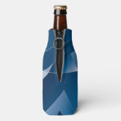 blauwe gradiënt 1 flesjeskoeler (Fles Achterkant)