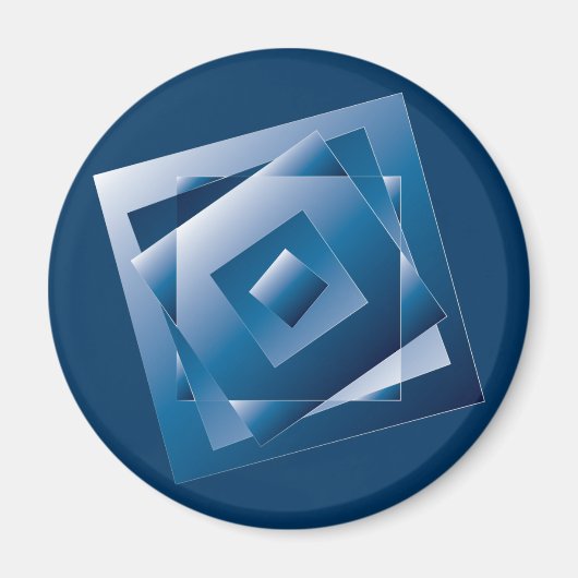 blauwe gradiënt 1 magneet (Voorkant)