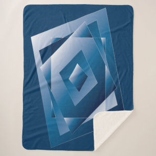 blauwe gradiënt 1 sherpa deken