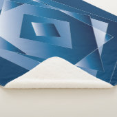 blauwe gradiënt 1 sherpa deken (3/4)