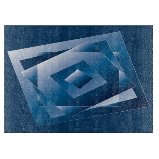 blauwe gradiënt 1 snijplank (Voorkant)