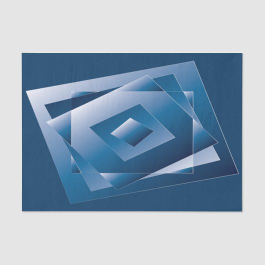 blauwe gradiënt 1 tissuepapier (Voorkant)