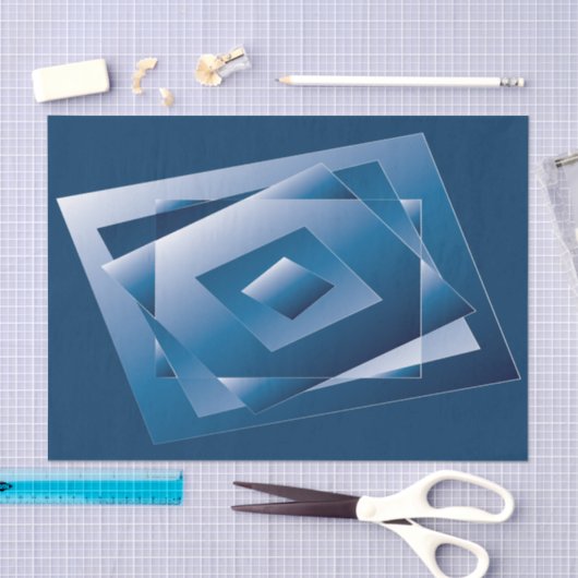 blauwe gradiënt 1 tissuepapier (Craft)