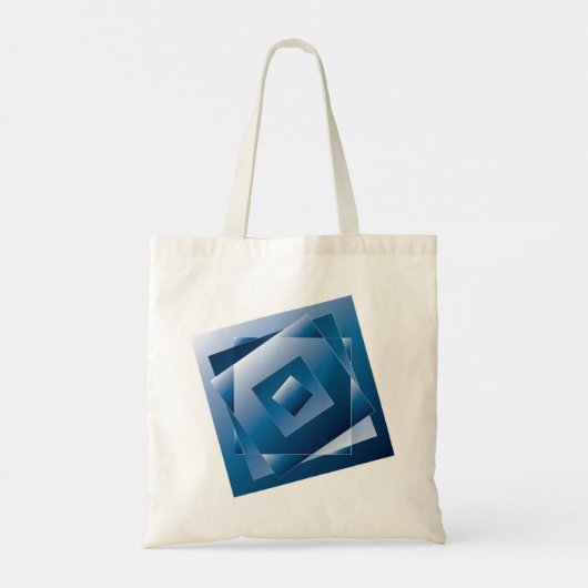 blauwe gradiënt 1 tote bag (Achterkant)