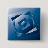 blauwe gradiënt 1 vierkante button 5,1 cm (Voorkant)