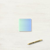 Blauwe Gradiënt Elegant Stationery Vibrant Post-it® Notes (Op bureau)