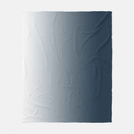 Blauwe gradiënt fleece deken (Voorkant)