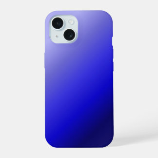 Blauwe Gradiënt Hoesje | Minimaal Modern iPhone 15 Hoesje