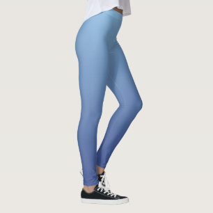 Blauwe gradiënt leggings