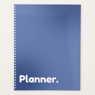 Blauwe gradiënt niet-gedateerd planner