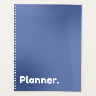 Blauwe gradiënt niet-gedateerd planner
