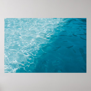 Blauwe gradiënt poster