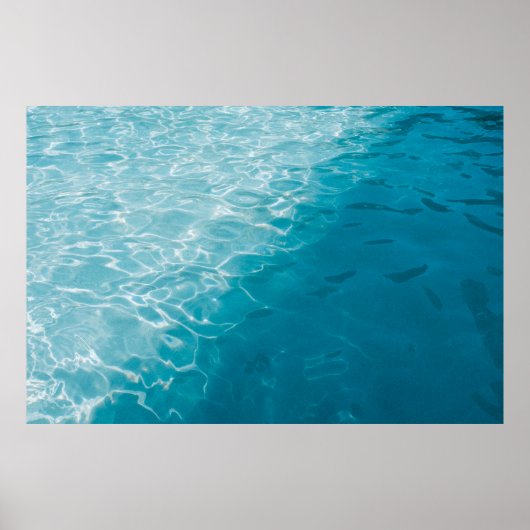 Blauwe gradiënt poster (Voorkant)