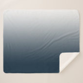 Blauwe gradiënt sherpa deken (Voorkant (horizontaal))