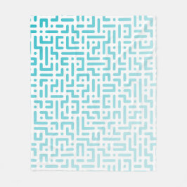 Blauwe gradiëntdeken fleece deken