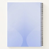 Blauwe gradiëntgeometrisch notitieboek (Achterkant)