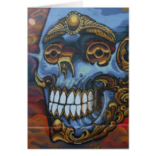 Blauwe graffiti