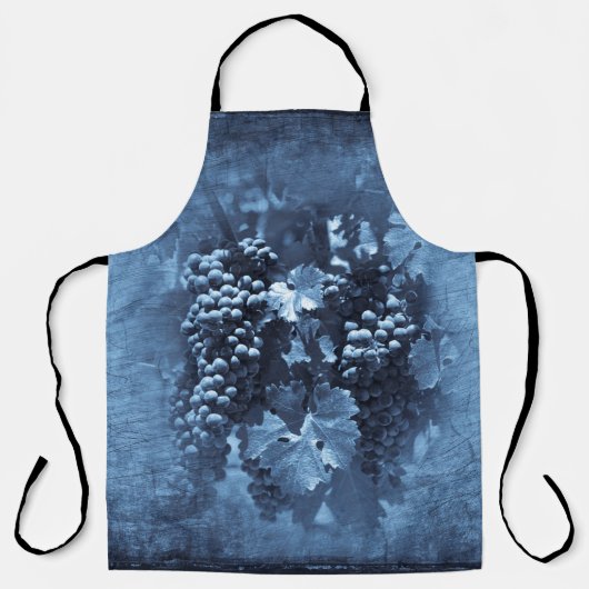 Blauwe Grafiek Plaster Schort (Voorkant)